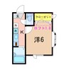 ウィングス 1Kの間取り