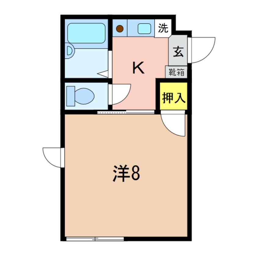 間取図 コスモス砂山Ｂ