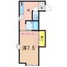 第６レジデンス 1Kの間取り