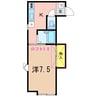 第６レジデンス 1Kの間取り
