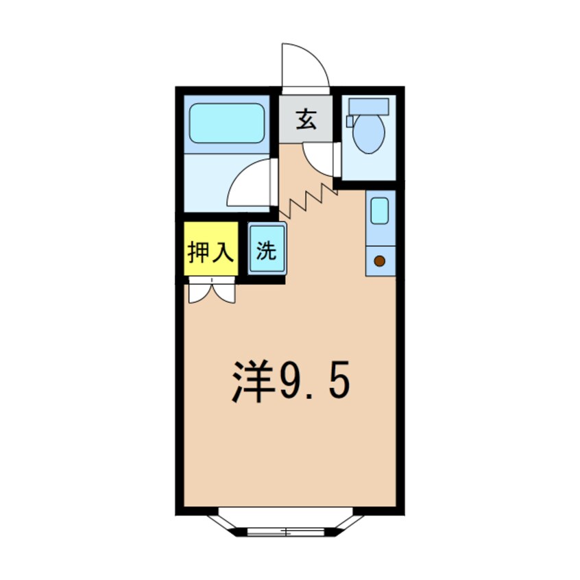 間取図 コーポチェリー