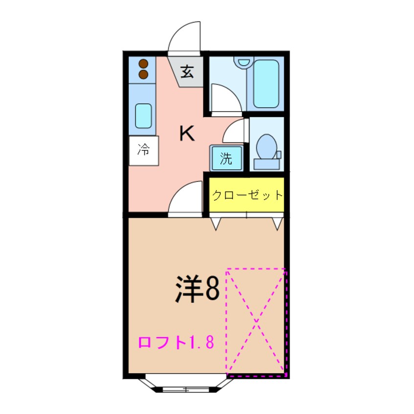 間取図 コーポハピネス