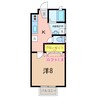ビューハイツＢ 1Kの間取り