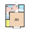 ハイツエルム 1Kの間取り