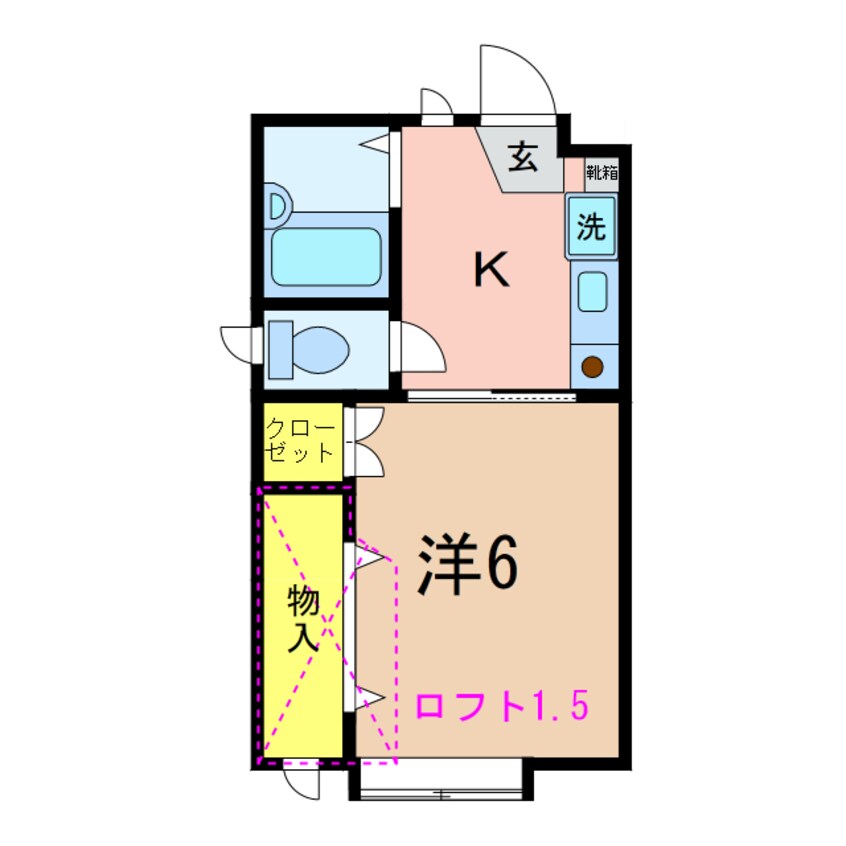 間取図 第二太陽コーポ