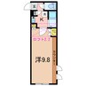 オーシャンビュー 1Kの間取り