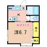 第９レジデンス 1Kの間取り