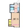 第７レジデンス 1Kの間取り