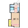 第７レジデンス 1Kの間取り