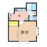 ピノ 1Kの間取り
