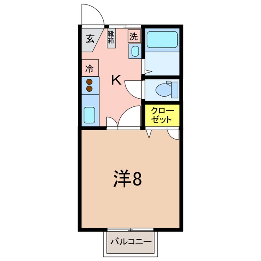 間取図 コーポ白馬