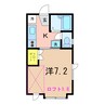 プラザ・ドゥ・フレ 1Kの間取り
