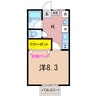 第3みどり 1Kの間取り