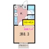 第3みどり 1Kの間取り
