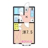 ハイツインプレス 1Kの間取り