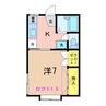 パレオⅠ 1Kの間取り