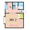 パレオⅠ 1Kの間取り