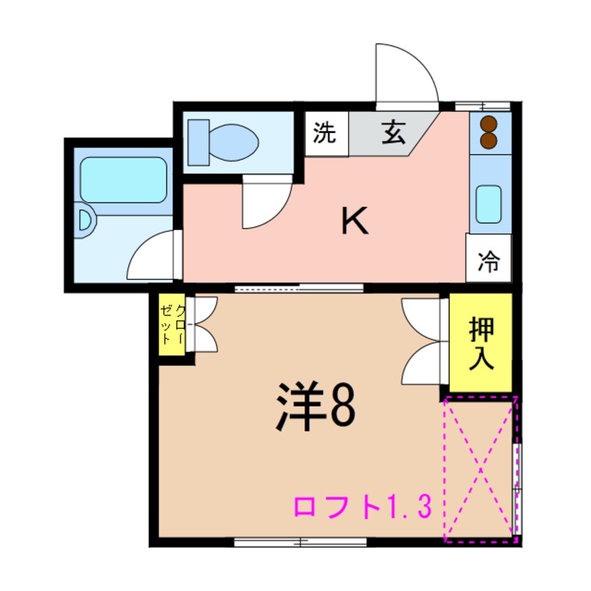 間取図 コーポピープルⅡ