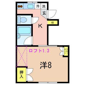 間取図 コーポピープルⅡ