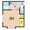 ハイツ山本 1Kの間取り
