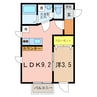 ライトハウス 1LDKの間取り