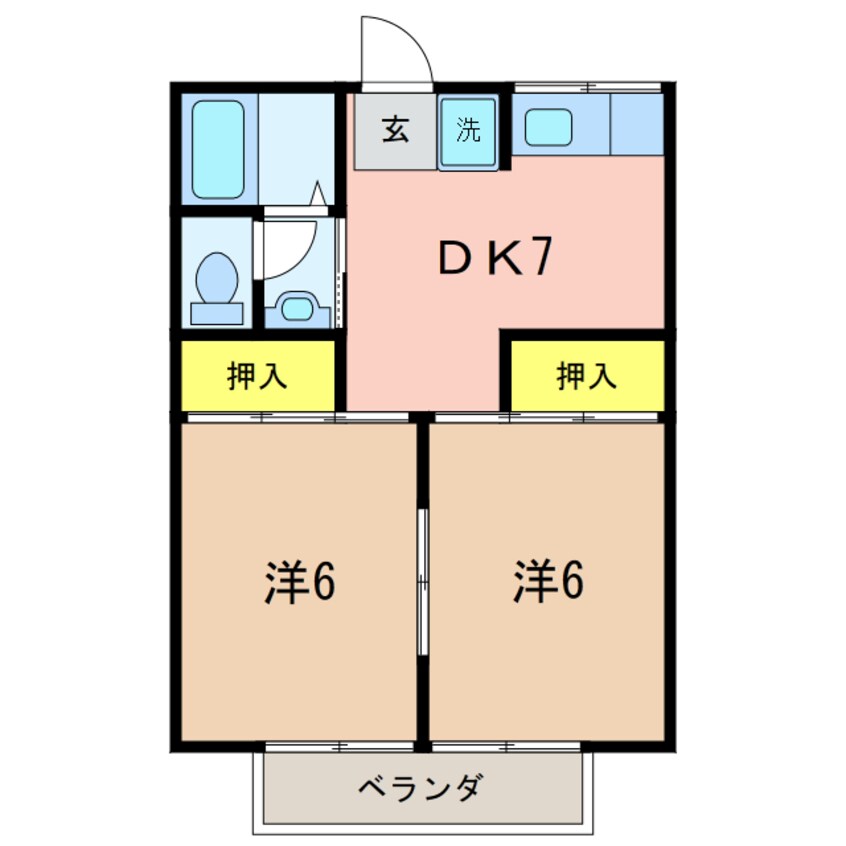 間取図 コーポ佐々木