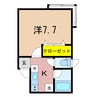 ヒルタウン飛鳥 1Kの間取り