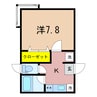 ヒルタウン飛鳥 1Kの間取り