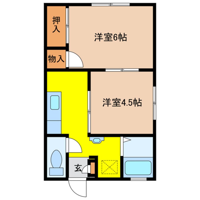 間取図 北堀ハイツ