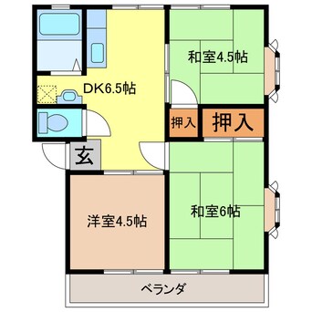 間取図 ﾍﾌﾞﾝｳｨﾝﾃﾞｨｱ1990