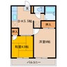 東台椿山荘 2DKの間取り