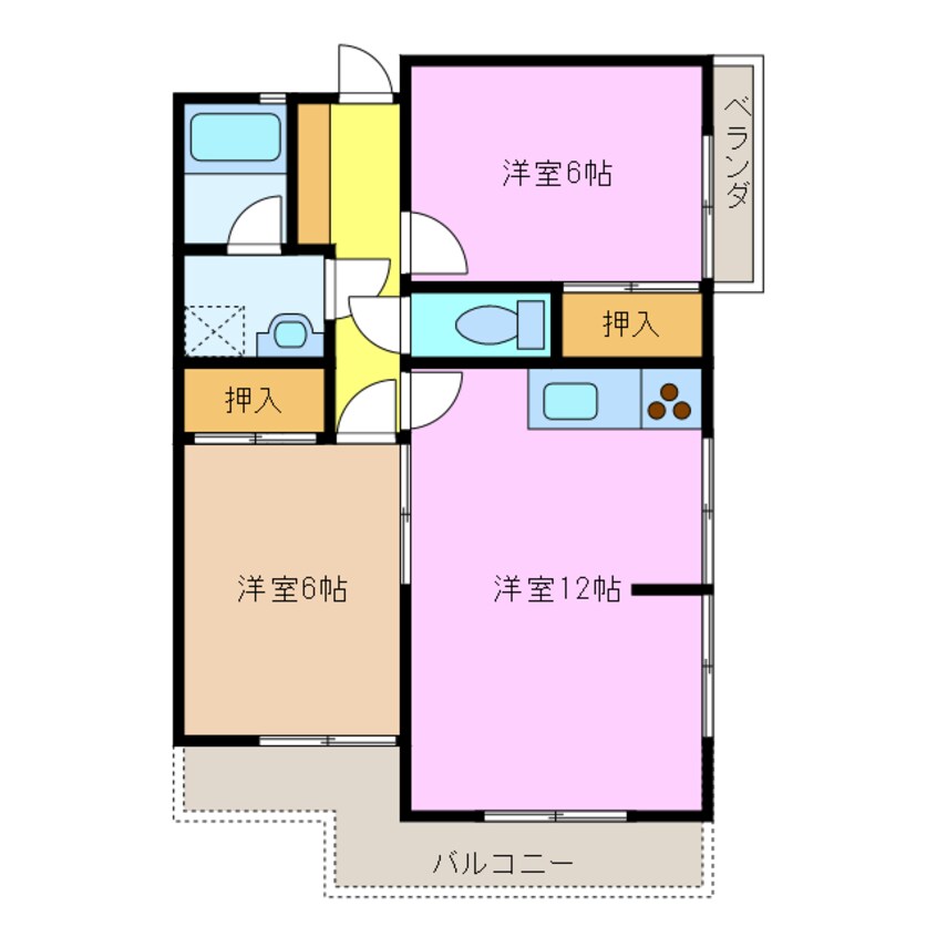 間取図 ロイヤルハイツヨシダ