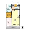 メイスクエアＣ 1LDKの間取り