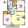 カームヒルズＡ 2LDKの間取り