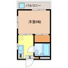 本庄セブンハイツ 1Kの間取り