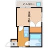 本庄セブンハイツ 1Kの間取り
