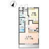 ラティール 1LDKの間取り