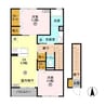 リーヴ　ゴーシュⅠ 2DKの間取り
