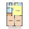 ハイツもみじ 2DKの間取り