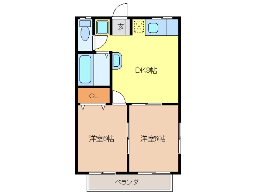 間取図 ハイツもみじ