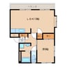 エクセルハイツ 1LDKの間取り