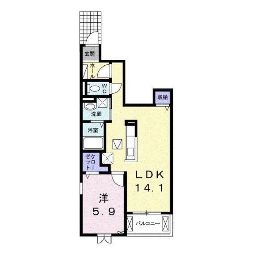 間取図 グラントジェルメ五番館