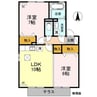 スクエアガーデンE 2LDKの間取り