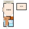 シーパレス神保原Ｂ 1Kの間取り