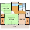 田中ヴィレッジ 1 3Kの間取り