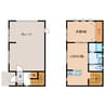 Warehouseけや木 1LDKの間取り