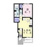 ルシアン 1LDKの間取り
