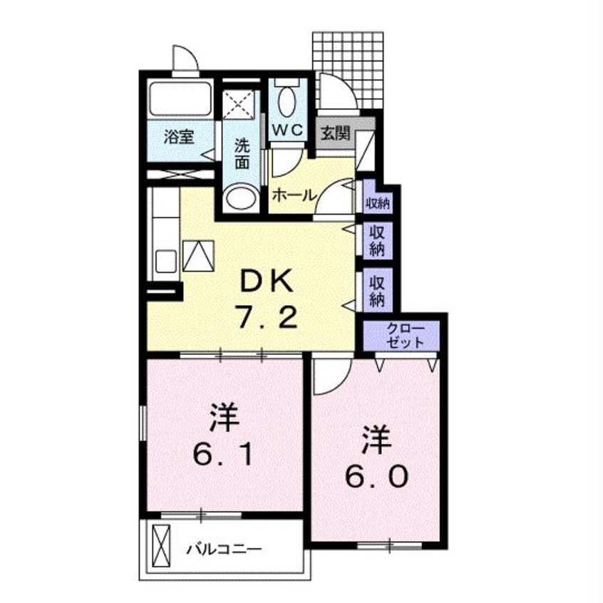 間取図 カナヤ・サンヒルＣ