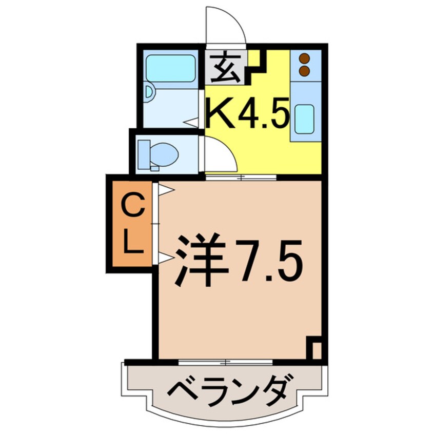 間取図 奥羽本線・山形線/新庄駅 徒歩12分 2階 築31年