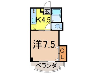 間取図 奥羽本線・山形線/新庄駅 徒歩12分 3階 築31年